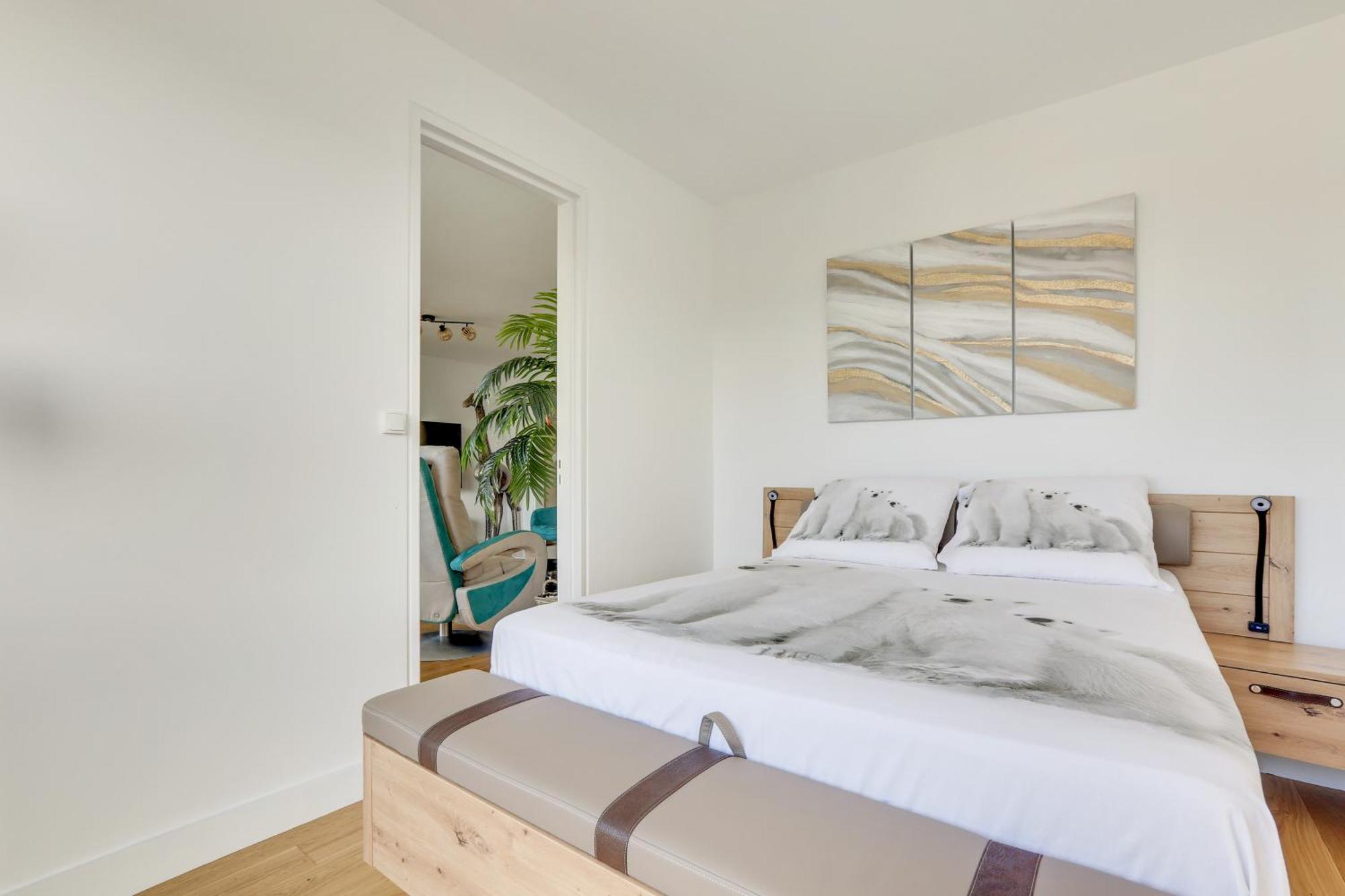 Paris Luxury Apartment 75M2 With Eiffel Tower View, 1 Min Metro, Parking Exterior foto